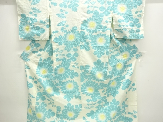 JAPANESE KIMONO / YUKATA / COTTON / KIKU
